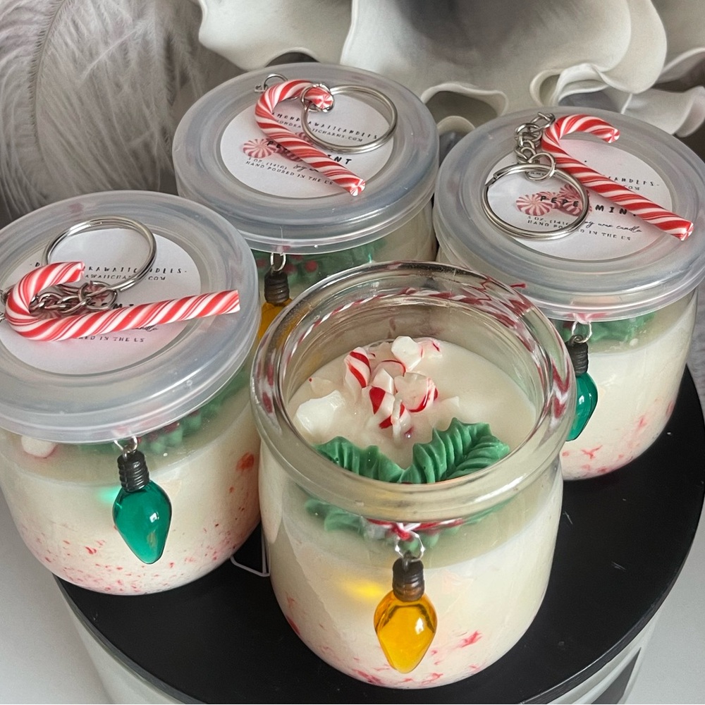 Peppermint soy candle